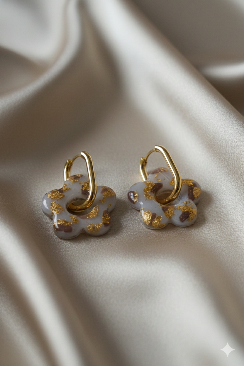 Joy | blanc marron doré