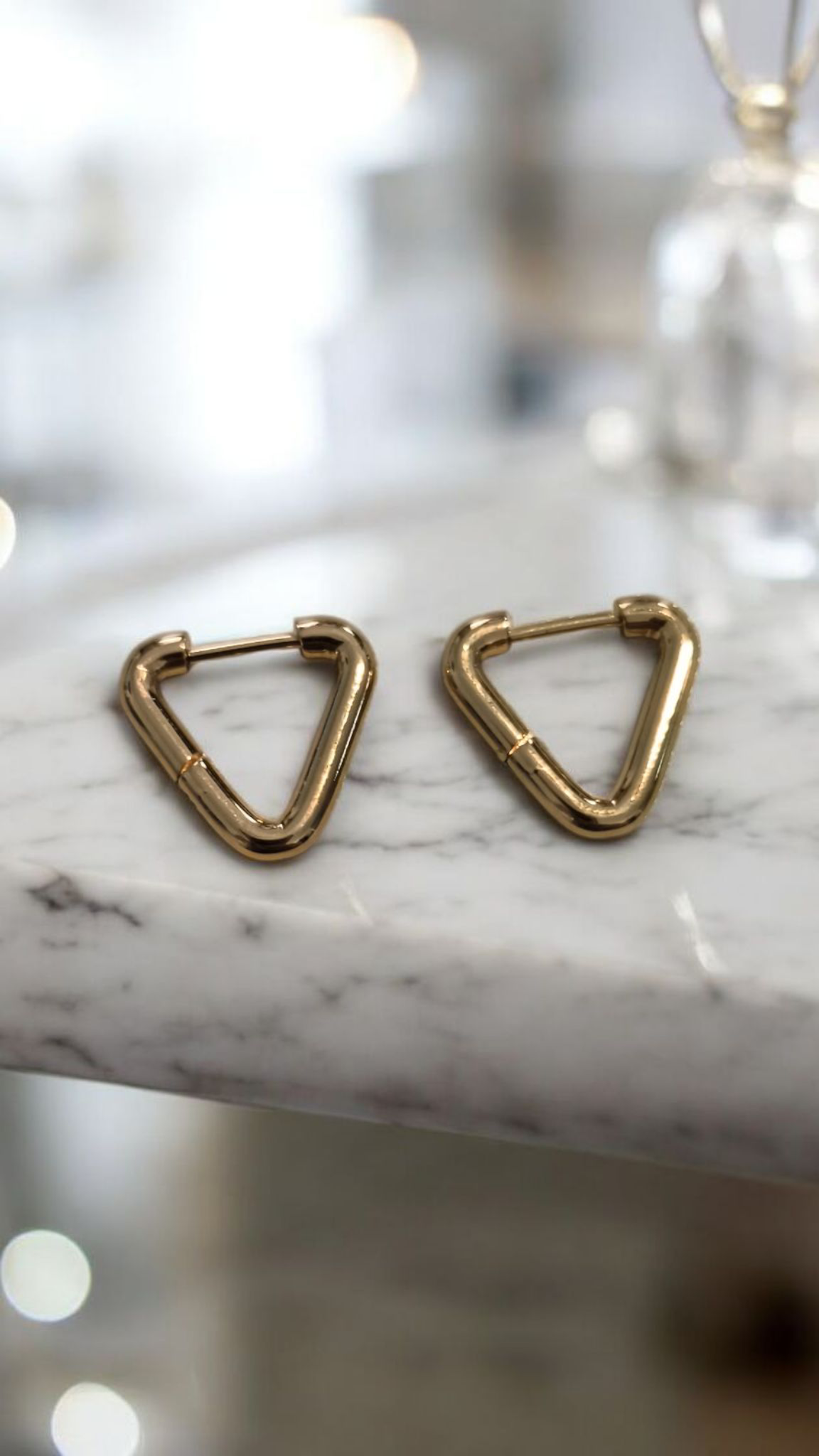 Créole triangle argent