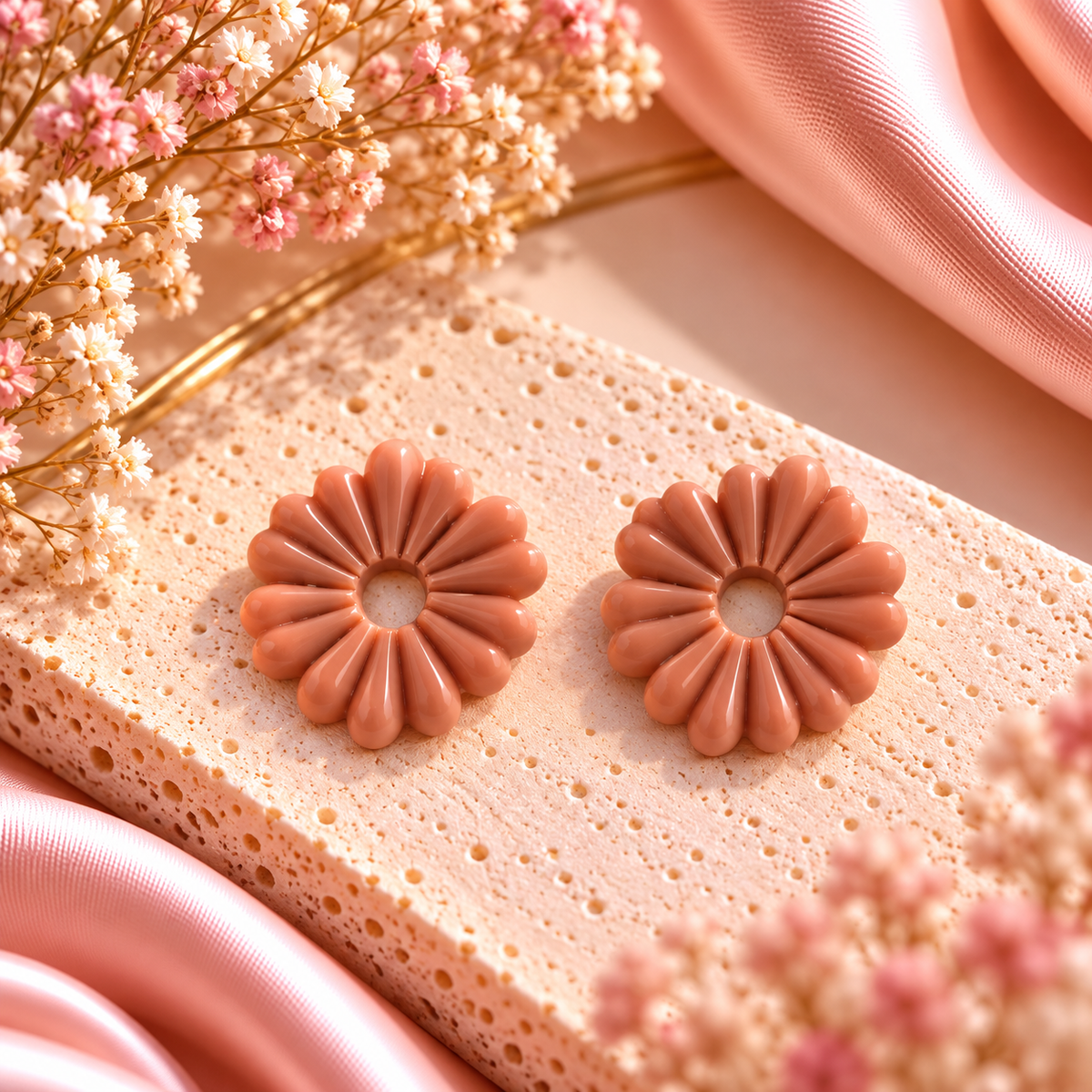 Fleurs rose nude