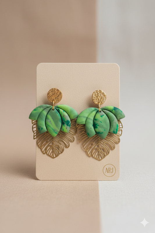 Feuille suspendu vert