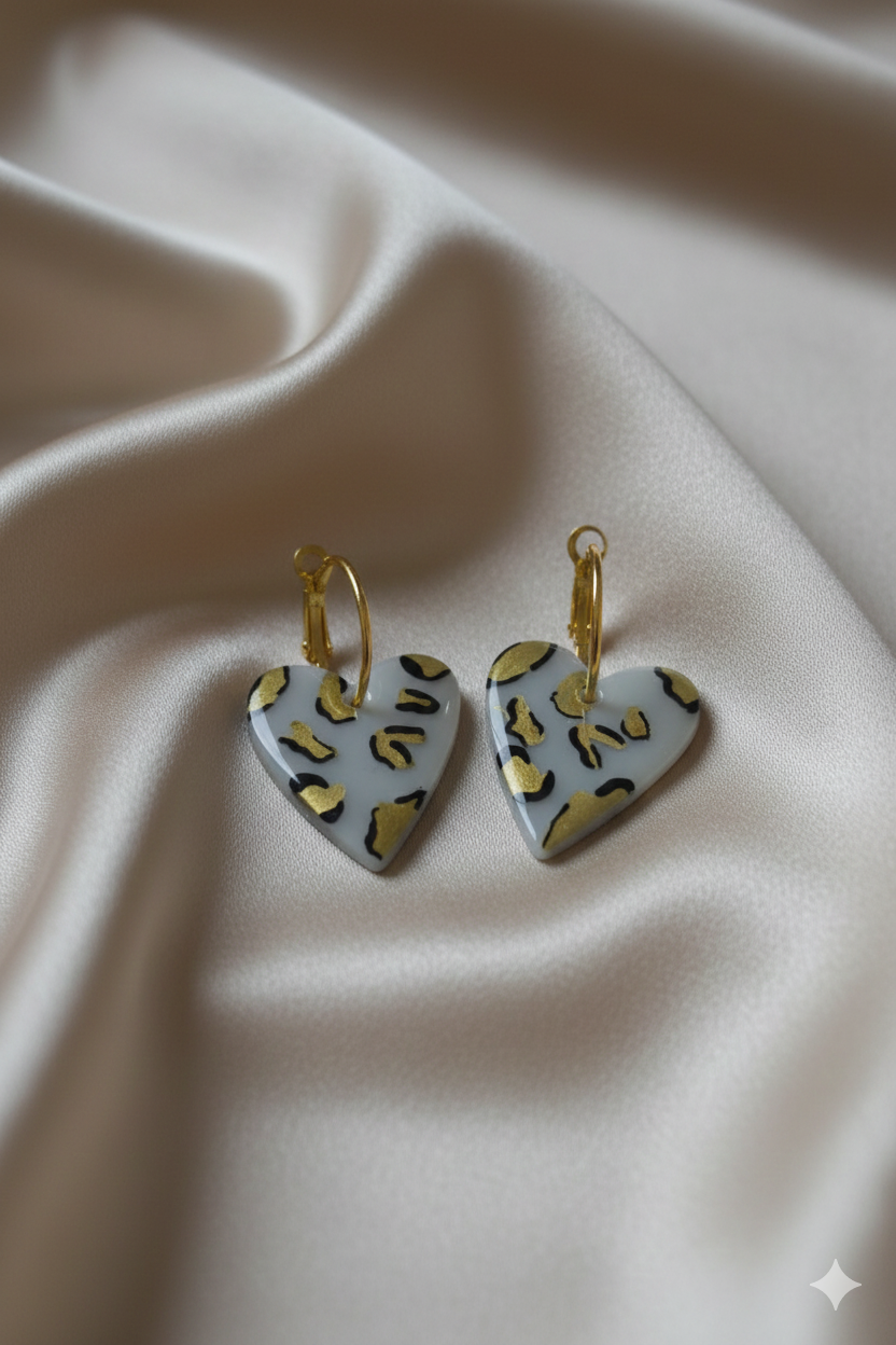 Coeur | Noir et doré