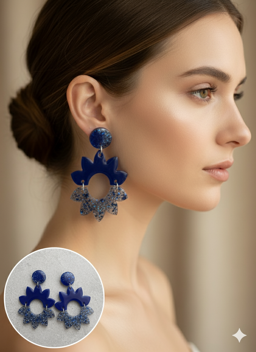 Maelia bleu pailletée