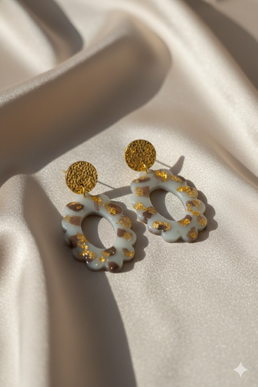 Ema | blanc marron doré