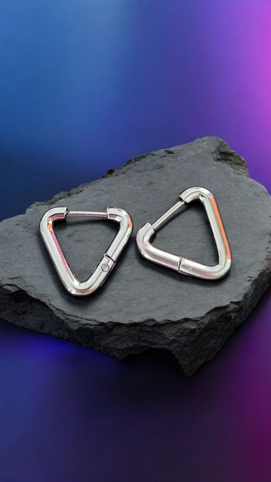 Créole triangle argent