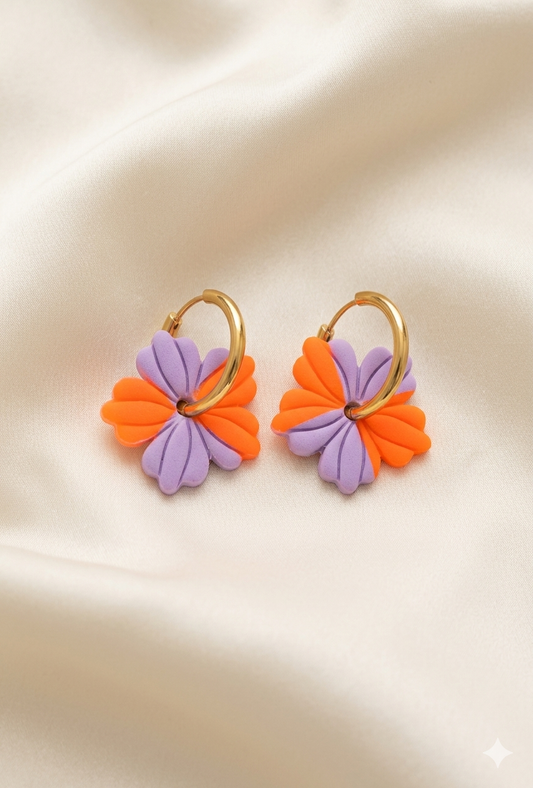 Olivia | Orange & lila pastel